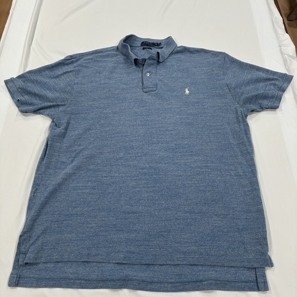 Polo Ralph Lauren Polo Shirt Men's XL Blue‎ Classic Fit Short Sleeve 100% Cotton